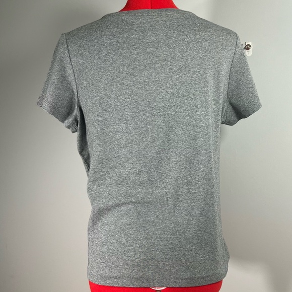 Women's Cropped XL Fitted Grey T-shirt - Picture 3 of 5